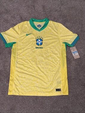 Nike Brazil 2024 Stadium Home Men's Dri-FIT Soccer Replica Jersey #10 “Will”